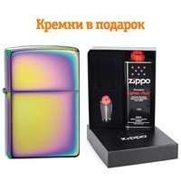 Комплект Zippo Зажигалка 151 + Бензин + Подарочная упаковка + Кремни в подарок