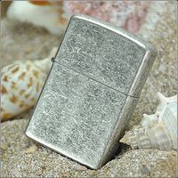Комплект Zippo Зажигалка 121FB CLASSIC antique silver plate + Бензин + Кремни в подарок