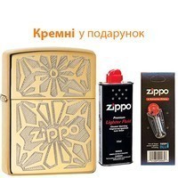 Фото Комплект Zippo Зажигалка 28450 + Бензин + Кремни в подарок