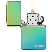 Зажигалка Zippo Reg HP Teal Logo 49191 ZL