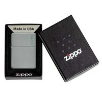 Зажигалка Zippo Flat Grey Zippo Logo 49452 ZL