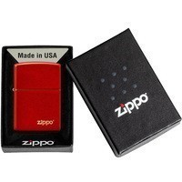 Зажигалка Zippo Anodized Red Zippo Lasered 49475 ZL