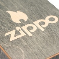 Комплект Zippo Зажигалка CLASSIC black matte + Подарочная упаковка + Бензин + Кремни