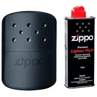 Фото Комплект Zippo Грелка для рук Black Hand Warmer Euro 40368 + Бензин 3141 для зажигалок