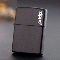 Зажигалка Zippo 218 ZL BLACK MATTE w/ZIPPO LOGO