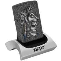 Зажигалка Zippo Wolf Skull Feather Design 29863
