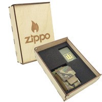 Фото Подарочный набор Zippo Зажигалка 221 TR CLASSIC + Коробка + Чехол для системы molle mz02mc мультикам