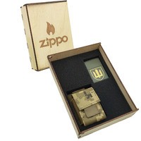 Фото Подарочный набор Zippo Зажигалка 221 TR Тризуб+ Коробка + Чехол для системы molle mz05px пиксель