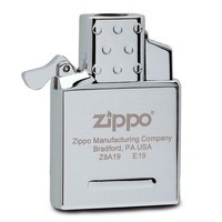 Комплект Zippo Зажигалка 200 CLASSIC brushed chrome + Газовый инсерт к зажигалкам + Газ для зажигалок