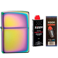 Фото Комплект Zippo Зажигалка 151 CLASSIC SPECTRUM + Бензин + Кремни в подарок