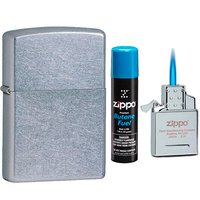 Фото Комплект Zippo Зажигалка 207 + Газовый инсерт к зажигалкам + Газ для зажигалок