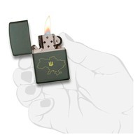 Комплект Zippo Зажигалка 221 Ukraine + Бензин + Кремни + Подарочная коробка