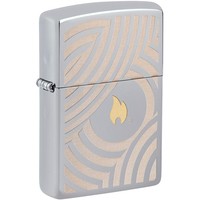 Фото Зажигалка Zippo 250 Flame and Circles Design 2