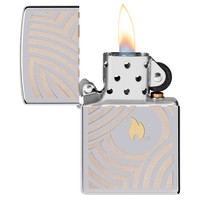 Фото Зажигалка Zippo 250 Flame and Circles Design 2