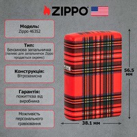 Фото Зажигалка Zippo 49352 Red Plaid Design