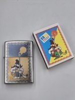 Комплект Zippo Зажигалка 205 CLASSIC + Бензин + Кремни + Подарочная коробка