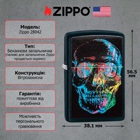 Фото Зажигалка Zippo 28042 Colorful Skull