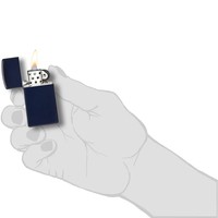 Зажигалка Zippo 1639 Slim Navy Blue Matte