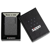Зажигалка Zippo 211 ZL IRON STONE Zippo Logo