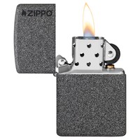 Зажигалка Zippo 211 ZL IRON STONE Zippo Logo