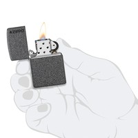 Зажигалка Zippo 211 ZL IRON STONE Zippo Logo