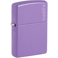 Фото Зажигалка Zippo 46681 ZL Classic Smoky Lavender Zippo Logo