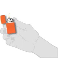 Зажигалка Zippo 1631 Slim Orange Matte