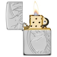 Зажигалка Zippo 49552 Sterling Silver Tree of Life Design