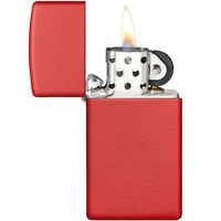 Зажигалка Zippo 1633 Slim Red Matte