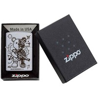 Зажигалка Zippo 205 Sniper Bear CLASSIC satin chrome