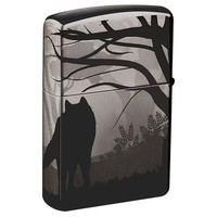 Комплект Zippo Зажигалка Zippo 150 Wolves Design + Подарочная упаковка + Бензин + Кремни