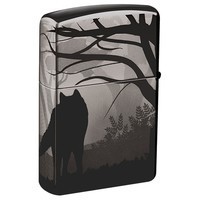 Комплект Zippo Зажигалка Zippo 150 Wolves Design + Подарочная упаковка + Бензин + Кремни