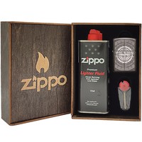 Комплект Zippo Зажигалка Zippo 150n Compass + Подарочная упаковка + Бензин + Кремни