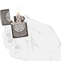 Комплект Zippo Зажигалка Zippo 150n Compass + Подарочная упаковка + Бензин + Кремни