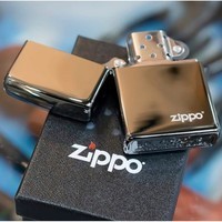 Комплект Zippo Зажигалка Zippo 150ZL CLASSIC BLACK ICE with zippo + Подарочная упаковка + Бензин + Кремни