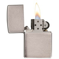 Комплект Zippo Зажигалка Zippo 162 brushed chrome Heavy Wall Armor + Подарочная упаковка + Бензин + Кремни
