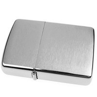 Комплект Zippo Зажигалка Zippo 162 brushed chrome Heavy Wall Armor + Подарочная упаковка + Бензин + Кремни