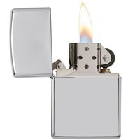 Комплект Zippo Зажигалка Zippo 167 CLASSIC armor high polish chrome + Подарочная упаковка + Бензин + Кремни