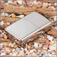 Комплект Zippo Зажигалка Zippo 167 CLASSIC armor high polish chrome + Подарочная упаковка + Бензин + Кремни