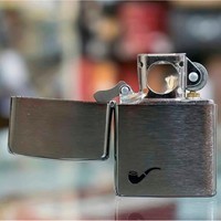 Комплект Zippo Зажигалка Zippo 200PL + Подарочная упаковка + Бензин + Кремни