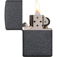 Комплект Zippo Зажигалка Zippo 211 IRON STONE + Подарочная упаковка + Бензин + Кремни