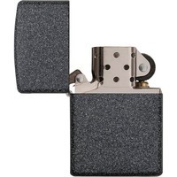 Комплект Zippo Зажигалка Zippo 211 IRON STONE + Подарочная упаковка + Бензин + Кремни