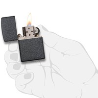Комплект Zippo Зажигалка Zippo 211 IRON STONE + Подарочная упаковка + Бензин + Кремни