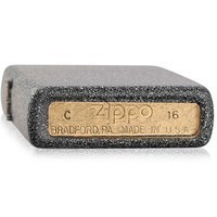 Комплект Zippo Зажигалка Zippo 211 IRON STONE + Подарочная упаковка + Бензин + Кремни
