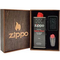 Фото Комплект Zippo Зажигалка Zippo 218 Steampunk Design + Подарочная упаковка + Бензин + Кремни