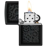 Комплект Zippo Зажигалка Zippo 218 Steampunk Design + Подарочная упаковка + Бензин + Кремни