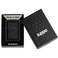 Комплект Zippo Зажигалка Zippo 218 Steampunk Design + Подарочная упаковка + Бензин + Кремни