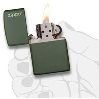 Комплект Zippo Зажигалка Zippo 221 ZL CLASSIC green matte with zippo + Подарочная упаковка + Бензин + Кремни