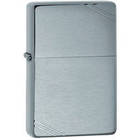 Фото Комплект Zippo Зажигалка Zippo 230 CLASSIC brushed chrome + Подарочная упаковка + Бензин + Кремни