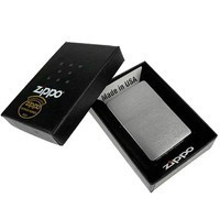 Комплект Zippo Зажигалка Zippo 230 CLASSIC brushed chrome + Подарочная упаковка + Бензин + Кремни